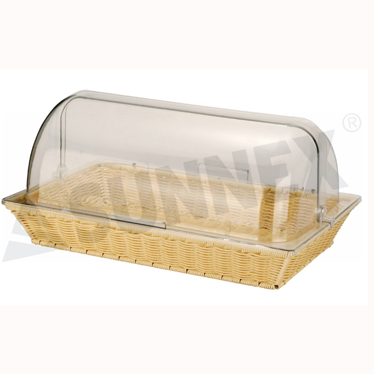 Poly Rattan Basket 90mm Derin Rulo Üst Kapaklı